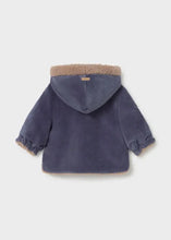Load image into Gallery viewer, Mayoral Baby Hooded Reversible Sherpa Coat: Size 2/4M to 18M
