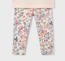 Load image into Gallery viewer, Mayoral Girls Peachy Floral Leggings: Sizes 2 to 9 Years
