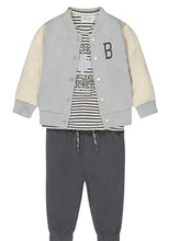 Load image into Gallery viewer, Boys Striped Long Sleeve Hockey Shirt: Size 6M - 24M
