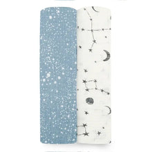 Load image into Gallery viewer, Aden + Anais Silky Soft Swaddle in Blue Speckle
