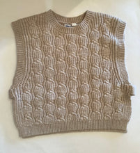 Load image into Gallery viewer, Mayoral Girl Cable Knit Vest in Oatmeal: Size 2 to 4 Years
