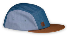 Load image into Gallery viewer, XS Unified Kids 5 Panel Baseball Cap in Denim Colorblock: Size O/S Fits 2 to 8 Years
