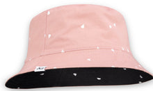 Load image into Gallery viewer, XS Unified Kids Reversible 100% Cotton Bucket Hats in Rose Mini drop: Size O/S Fits 2 to 8 Years
