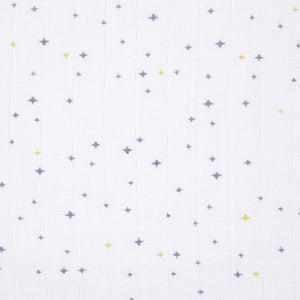 Aden + Anais Silky Soft Muslin Cotton Swaddle Blanket in Twinkle Stars Print