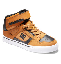 Load image into Gallery viewer, DC Pure High Top Elastic Lace Hightop in Wheat/Black: Size 1 to 7
