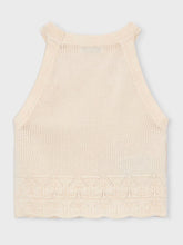 Load image into Gallery viewer, Mayoral Ribbed Halter Top in Cream: Size 2 to 10 Years
