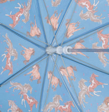 Load image into Gallery viewer, Hatley Tinsel Horses Print Umbrella

