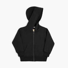 Load image into Gallery viewer, Mini Mioche Cozy Zip Hoodie in Black: Size 1/2 to 13/14
