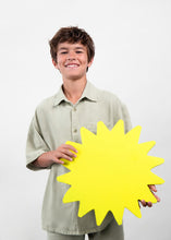 Load image into Gallery viewer, Boston Boys Cotton/Linen Short Sleeved Button Down Shirt in Olive: Size 8 to 14 Years
