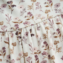 Load image into Gallery viewer, Fixoni Baby Girl Organic Cotton Short Sleeved Romper Dress With Flower Print: Size 3M to 18M
