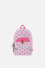 Load image into Gallery viewer, Deux Par Deux Baby Backpack Light Pink Flowers Print
