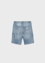 Load image into Gallery viewer, Mayoral Junior Boys Cargo Denim Shorts: Sizes 8 to 18 Years
