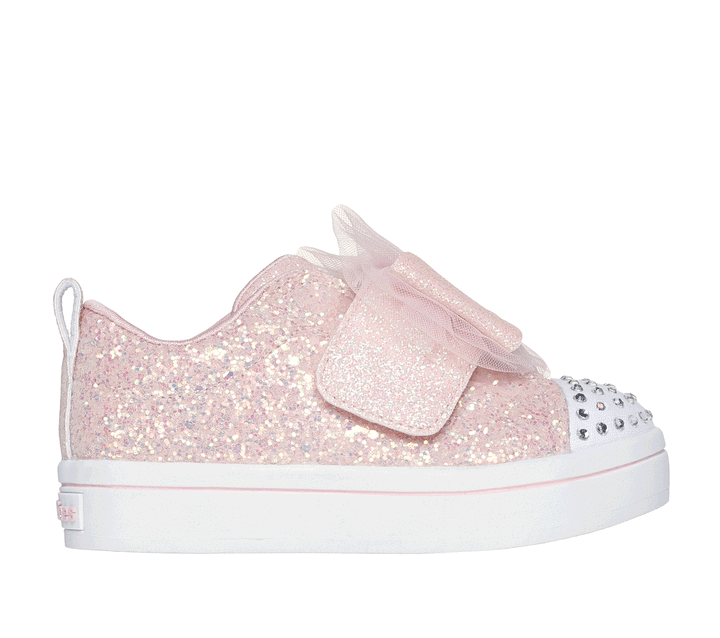 Skechers Toddler Twinkle Toes “Sweetie Bow-Diamond Collection” Sneakers: Size 5 to 10