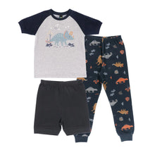 Load image into Gallery viewer, Nano Boys 3 Piece PJ Set - Dinosaur Print: Size 2 to 8
