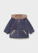Load image into Gallery viewer, Mayoral Baby Hooded Reversible Sherpa Coat: Size 2/4M to 18M
