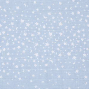 Aden + Anais Silky Soft Muslin Cotton Swaddle Blanket in Blue Starry Night Print