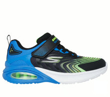 Load image into Gallery viewer, Skechers “Vortivox” Sneakers in Blue/Blk/LimeSize 10 to 4
