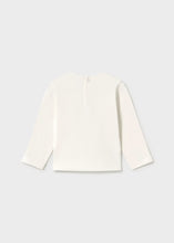Load image into Gallery viewer, Mayoral Girls Soft Long Sleeved Shirt with Glittery Graphic on Front: Size 3 to 9 Years
