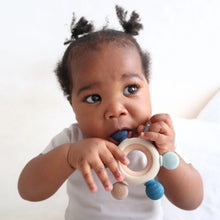 Load image into Gallery viewer, Teething Ring in Arctic Blue
