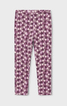 Load image into Gallery viewer, Mayoral Girls Purple and Pink Hearts Print Leggings: Sizes 2 to 9 Years
