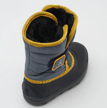 Load image into Gallery viewer, Kamik “Snowbug” Charcoal and Yellow Toddler Winter Boots : Size 5 to 10
