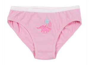 Nano Girls 3 Pack Underwear (Pink/Dinosaurs): Size 2/3 to 10/12