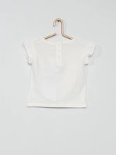 Load image into Gallery viewer, Mayoral Baby Girl White Cotton Blouse: Size 0M to 12M
