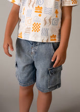 Load image into Gallery viewer, Mayoral Boys Denim Shorts in Dark Wash: Sizes 2 to 9 Years

