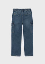 Load image into Gallery viewer, Mayoral Boys Pull-On Rxtra Wide Denim Cargo Jeans: Size 8-18
