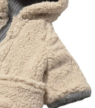 Load image into Gallery viewer, Mayoral Reversible Corduroy/Sherpa Hooded Coat in Grey Blue: Size 2/4m to 18m
