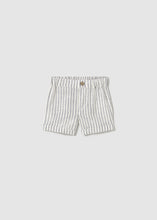 Load image into Gallery viewer, Mayoral Baby Linen and Cotton Striped Shorts: Size 0/1M to 18M
