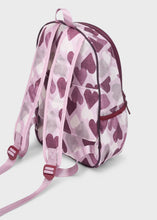 Load image into Gallery viewer, Mayoral Pink/Purple Hearts Backpack with Matching Pencil Case
