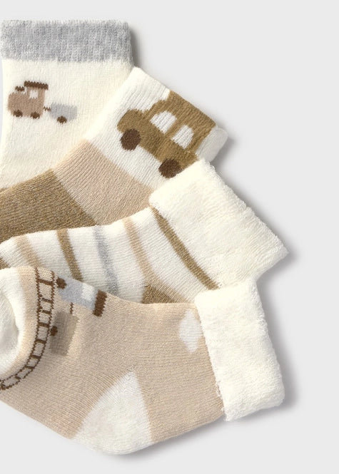 Mayoral Baby Boy Socks 4 Pack: Size 0M to 18M