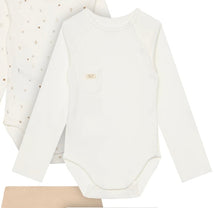 Load image into Gallery viewer, Mayoral Baby Long Sleeved Side Snaps Onesie in White: Size 0M to 18M
