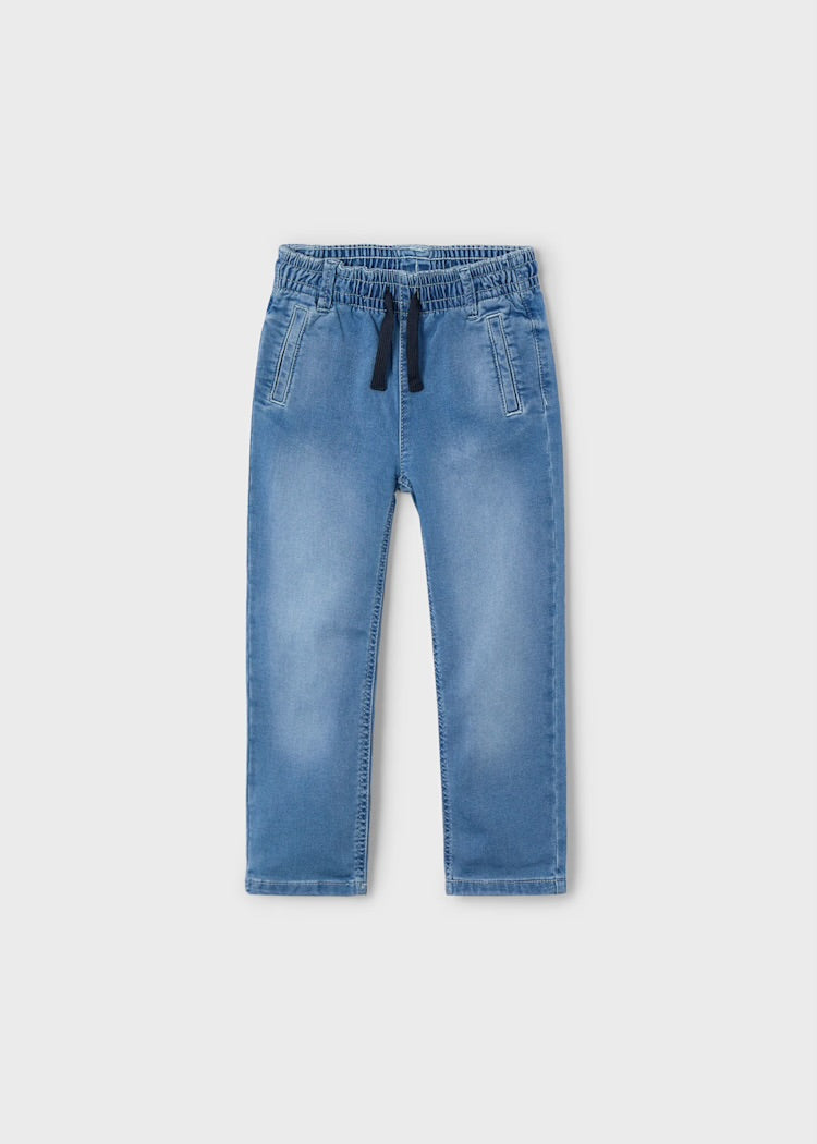 Mayoral Boys Pull-On Denim Jeans: Size 2 to 8