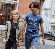 Load image into Gallery viewer, Water Repellant Hooded Jacket in Dark Sand: Size 7 to 14 Years

