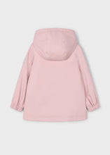 Load image into Gallery viewer, Mayoral Hooded Raincoat with Fleece Lining in Soft Pink: Size 4 to 8
