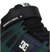 Load image into Gallery viewer, DC Pure High Top EV High Top Sneakers in Green/Navy/Black: Size 10 to 7
