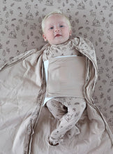 Load image into Gallery viewer, GunaMuna Sleep Sack Swaddle in “Do Re Mi” Print TOG 1.0 : Size NB  to 18/24M
