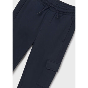 Mayoral Cargo Joggers in Merino Blue: Size 8 to 18