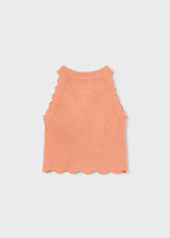 Load image into Gallery viewer, Mayoral Ribbed Halter Top in Orange: Size 2 to 10 Years
