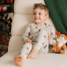 Load image into Gallery viewer, Petit Lem “Christmas Pugs” Print 2 Piece Holiday Pajama Set: Size 2 to 14 Years
