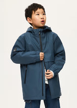 Load image into Gallery viewer, Mayoral Water Proof Hooded Rain Jacket in Navy: Size 8 to 18Years
