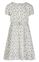 Load image into Gallery viewer, Creamie Brand Eyelet and Ruffle Dress with Small Print: Sizes 8 to 14

