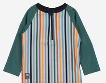 Load image into Gallery viewer, Nano Baby Boy 2 Piece Retro Striped Rashguard Set: Size 6M to 6 Years
