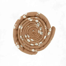 Load image into Gallery viewer, Extra Large Organic Cotton/ Bamboo Swaddle Blanket in Cinnamon Daisy
