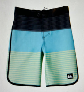 Quiksilver Surfsilk Grey/Teal/Lime Board Shorts 14”