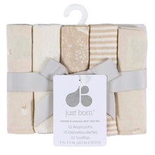 Load image into Gallery viewer, Just Born - 10 Piece Washcloths Set in “Forest”
