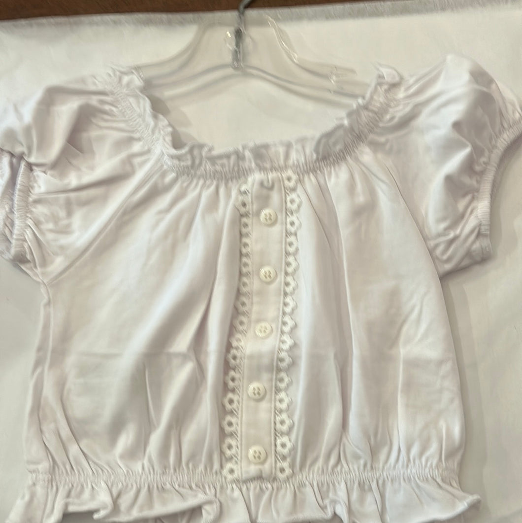 Mayoral Girls Cotton Blouse with Button Details : Sizes 2 to 8