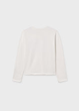 Load image into Gallery viewer, Mayoral Long Sleeved Ballerina Printed Cotton Shirt in White: Sizes 8-18
